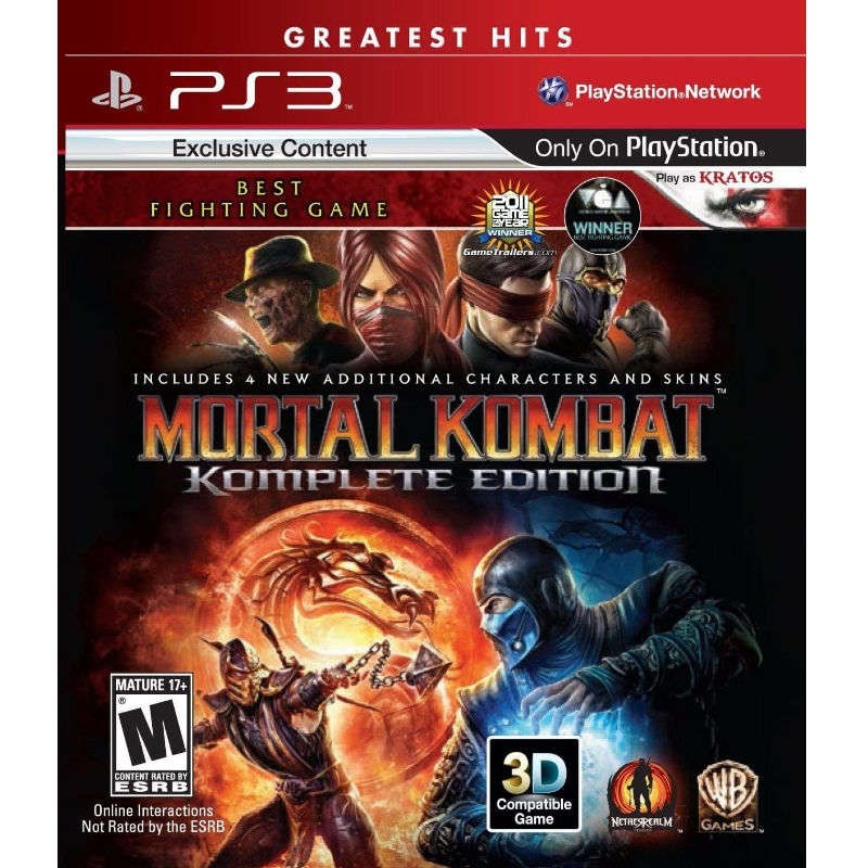Mortal Kombat komplete Edition PS3