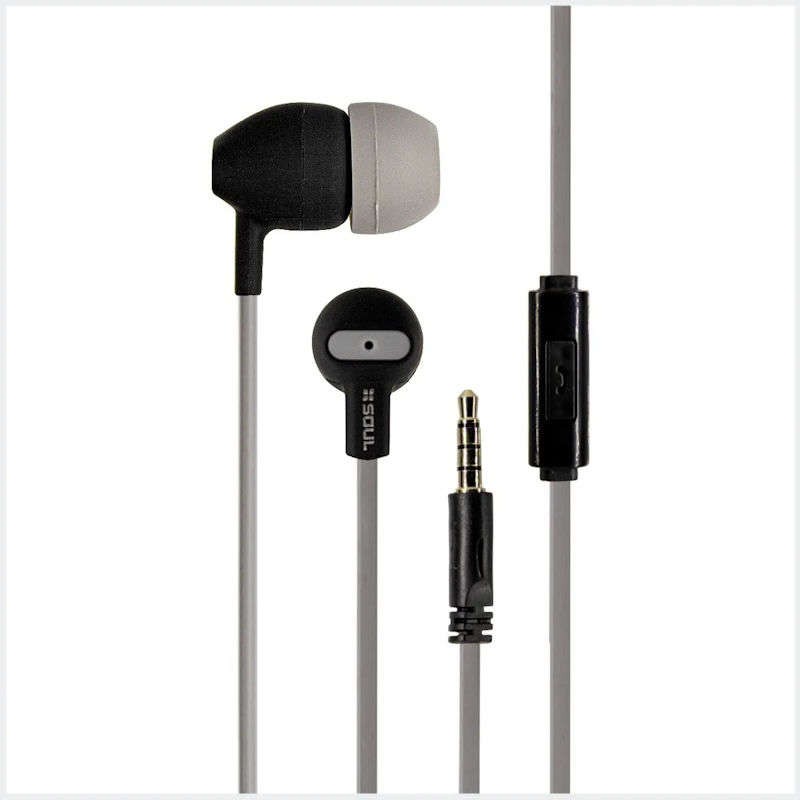 Auriculares Soul In Ear Flat S350 Manos Libres Grises